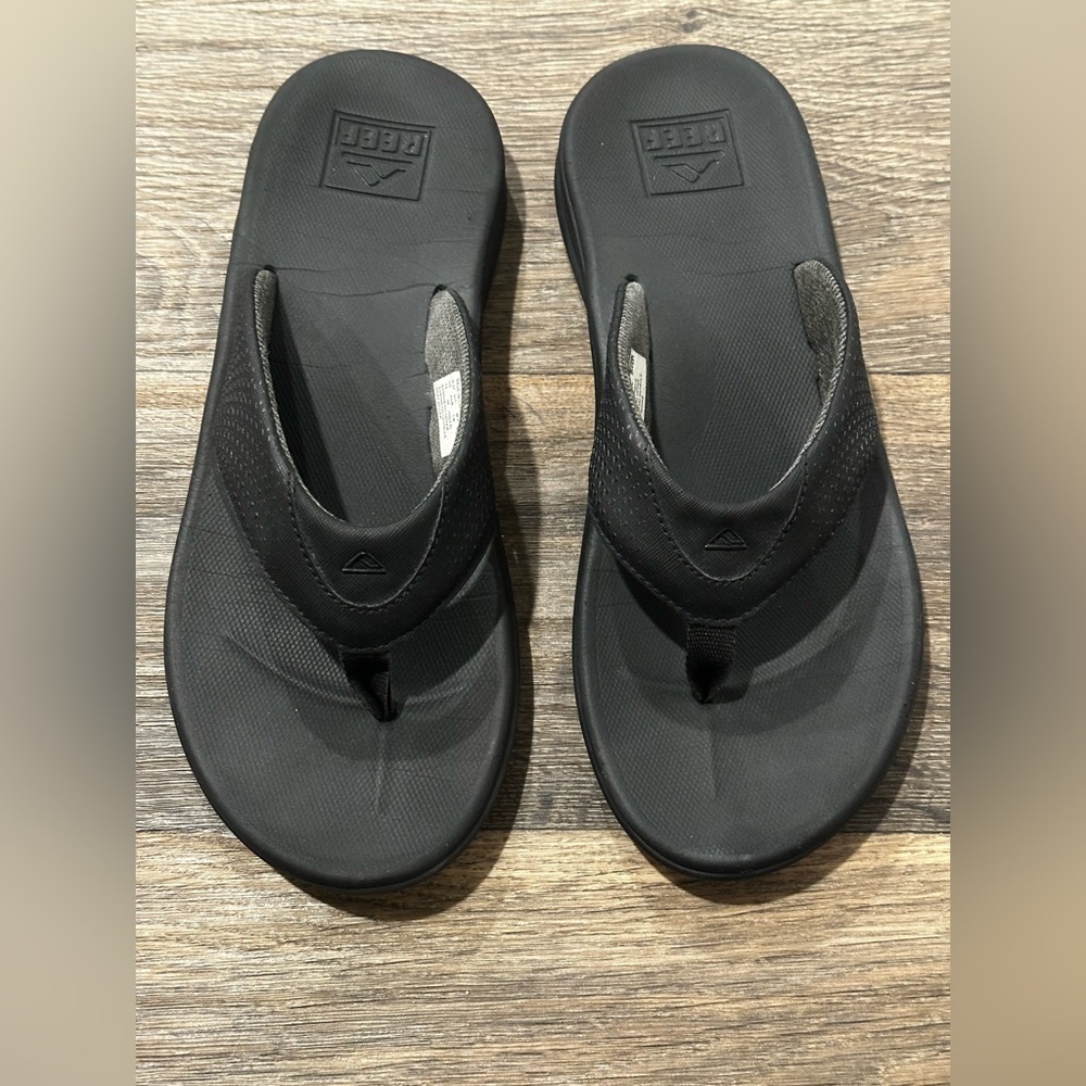 Reef Men's Black Sandals Flip Flops